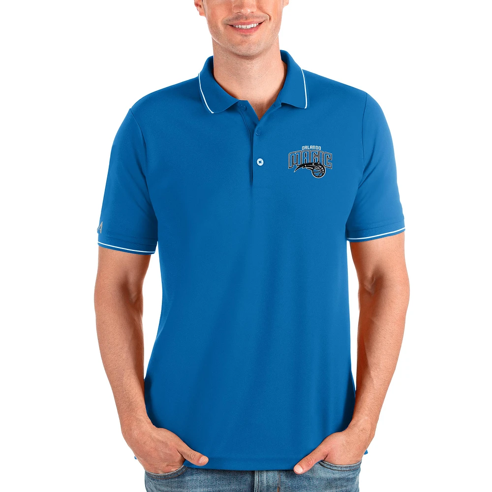 Men's Antigua Blue Orlando Magic Affluent Polo