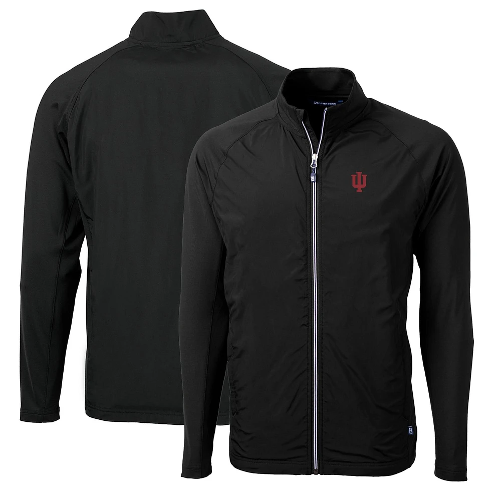 Men's Cutter & Buck Indiana Hoosiers Big Tall Adapt Eco Knit Hybrid Recycled Full-Zip Jacket