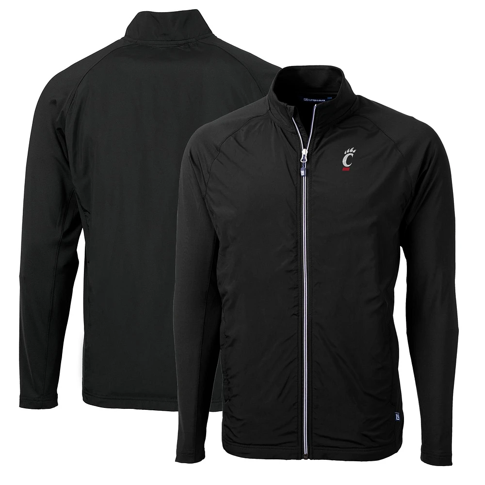 Men's Cutter & Buck Cincinnati Bearcats Big Tall Adapt Eco Knit Hybrid Recycled Full-Zip Jacket