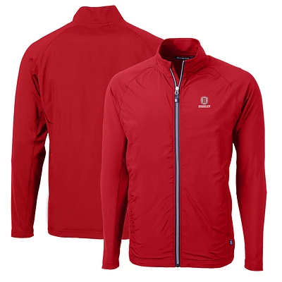 Men's Cutter & Buck Bradley Braves Big Tall Adapt Eco Knit Hybrid Recycled Full-Zip Jacket