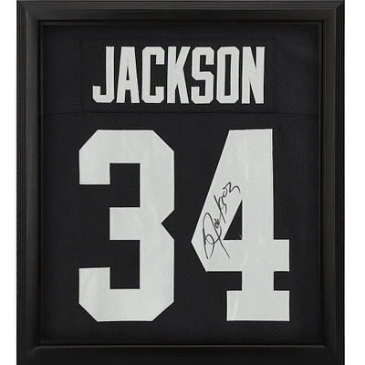 Bo Jackson Los Angeles Raiders Autographed Framed Mitchell & Ness Black Authentic Jersey Shadowbox