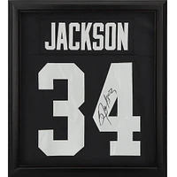 Bo Jackson Los Angeles Raiders Autographed Framed Mitchell & Ness Black Authentic Jersey Shadowbox