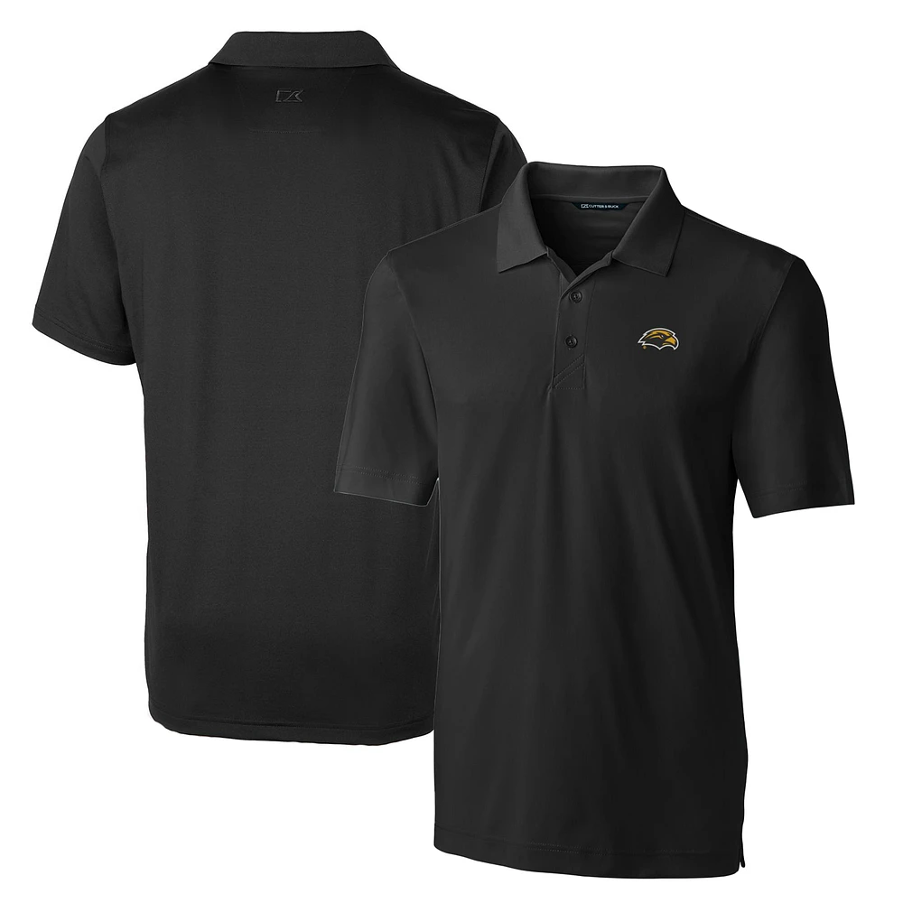 Men's Cutter & Buck Black Southern Miss Golden Eagles Big Tall Forge Stretch Polo