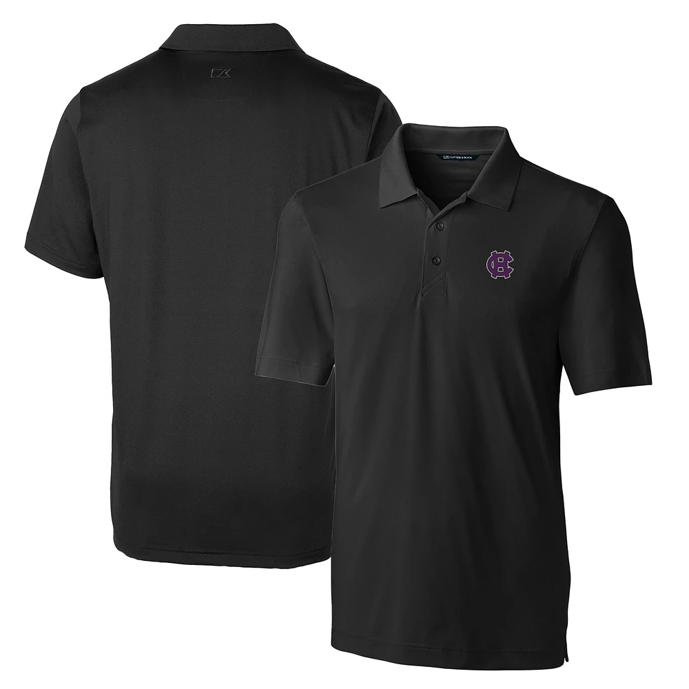 Men's Cutter & Buck Black Holy Cross Crusaders Big Tall Forge Stretch Polo