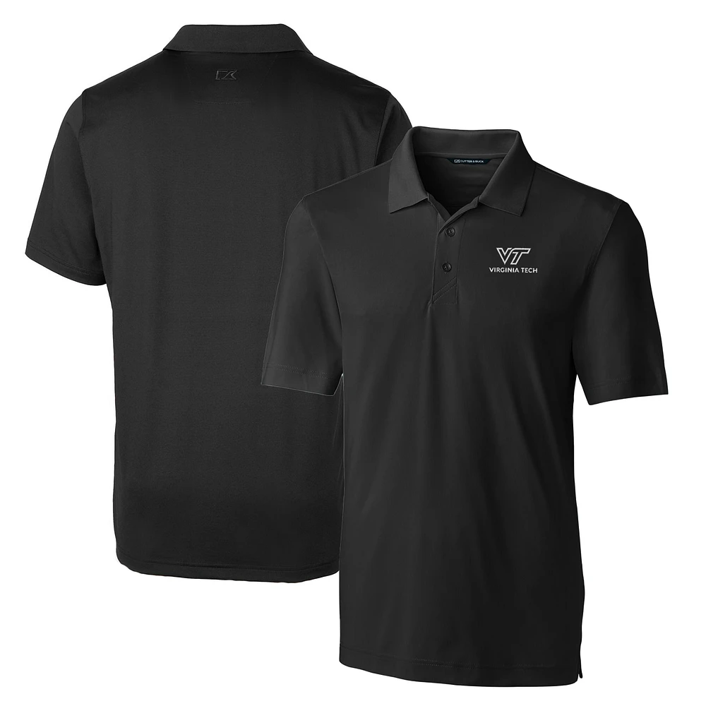 Men's Cutter & Buck Black Virginia Tech Hokies Big & Tall Forge Stretch Polo