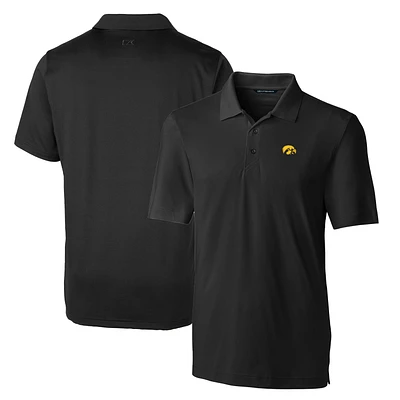 Men's Cutter & Buck Black Iowa Hawkeyes Big Tall Forge Stretch Polo