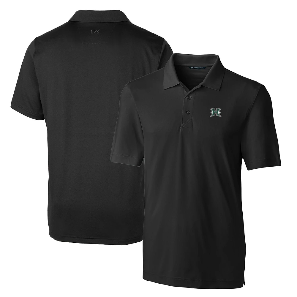 Men's Cutter & Buck Black Hawaii Warriors Big Tall Forge Stretch Polo