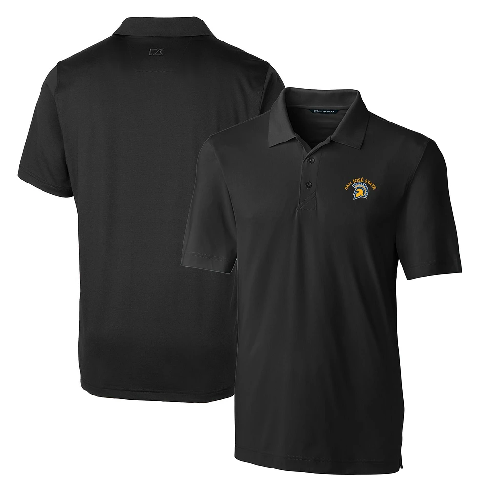 Men's Cutter & Buck Black San Jose State Spartans Big & Tall Forge Stretch Polo