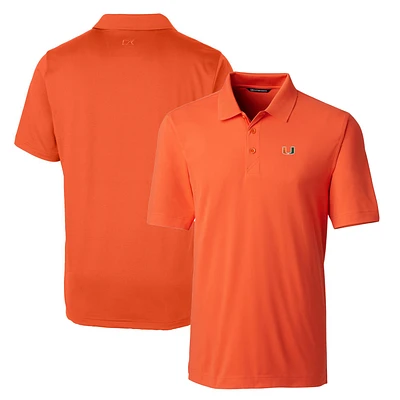 Men's Cutter & Buck Orange Miami Hurricanes Big & Tall Forge Stretch Polo