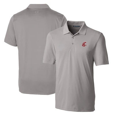 Men's Cutter & Buck Gray Washington State Cougars Big Tall Forge Stretch Polo