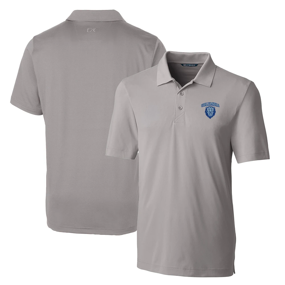 Men's Cutter & Buck Gray Columbia University Big Tall Forge Stretch Polo