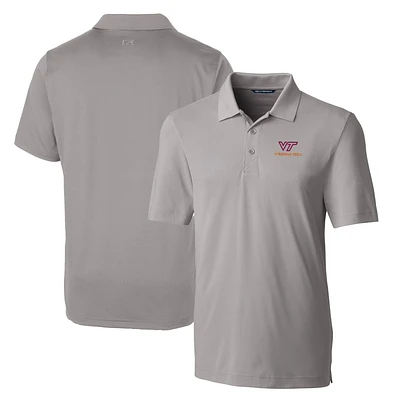 Men's Cutter & Buck Gray Virginia Tech Hokies Big & Tall Forge Stretch Polo