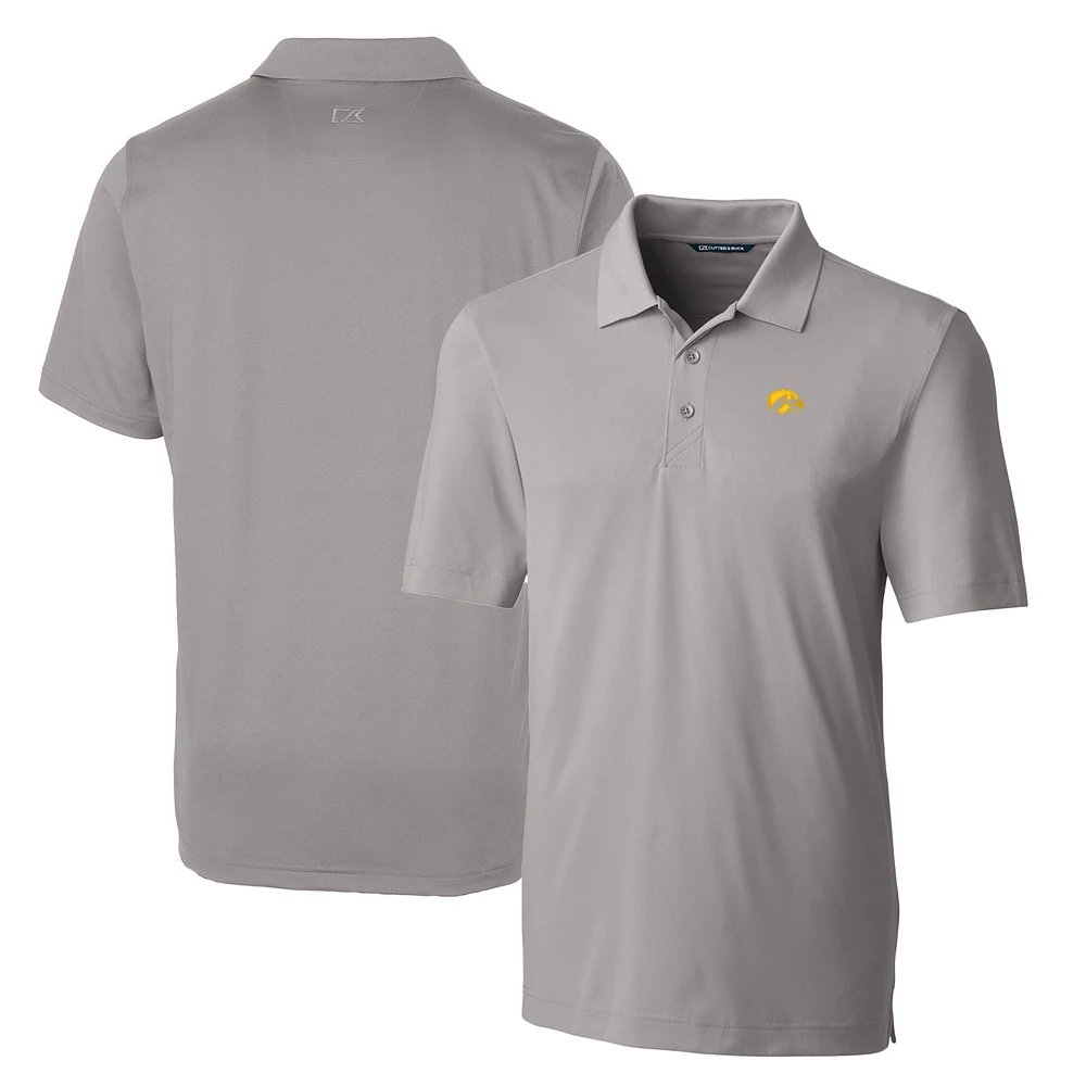 Men's Cutter & Buck Gray Iowa Hawkeyes Big Tall Forge Stretch Polo
