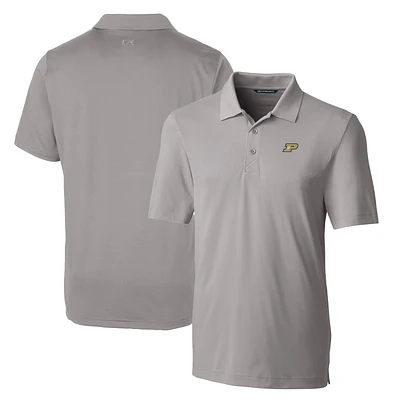 Men's Cutter & Buck Gray Purdue Boilermakers Big Tall Forge Stretch Polo