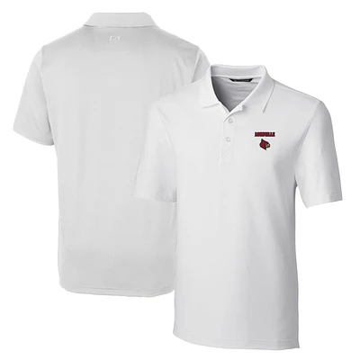 Men's Cutter & Buck White Louisville Cardinals Big Tall Forge Stretch Polo