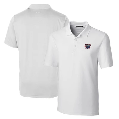 Men's Cutter & Buck White DePaul Blue Demons Big & Tall Forge Stretch Polo