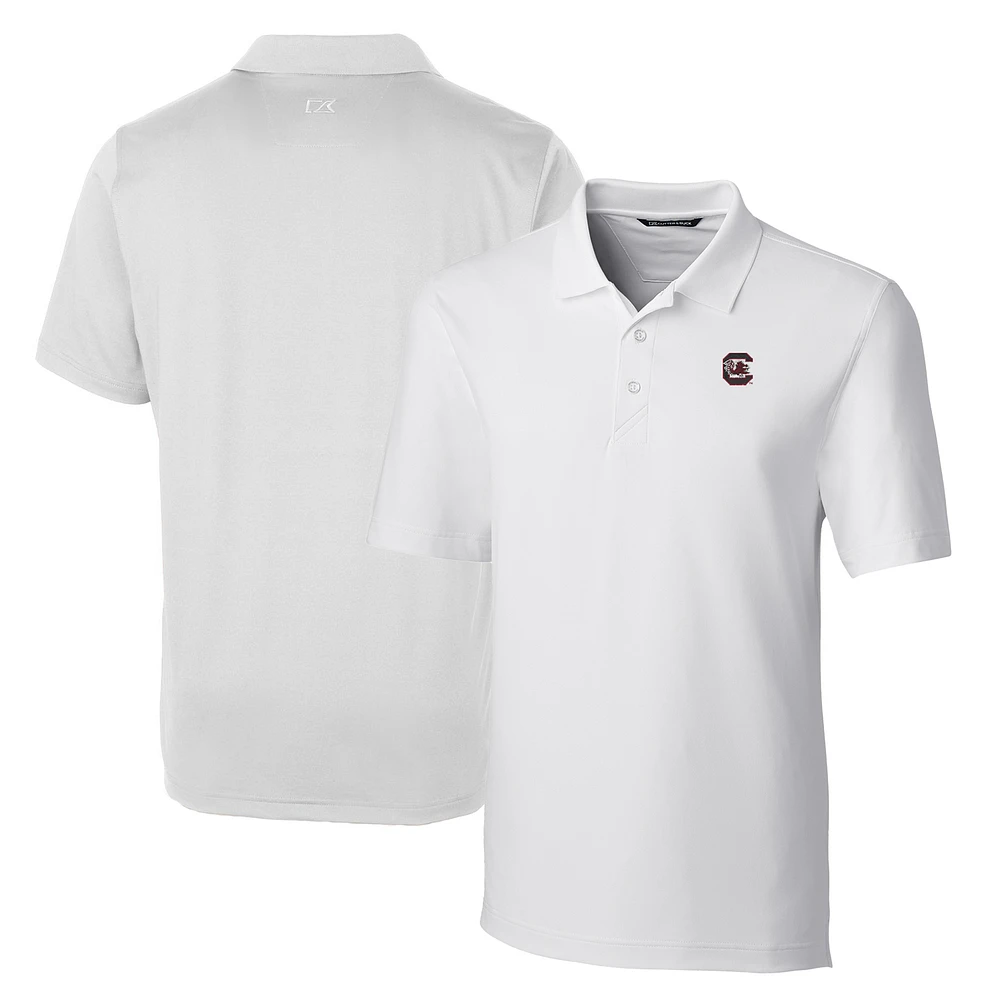 Men's Cutter & Buck White South Carolina Gamecocks Big Tall Forge Stretch Polo