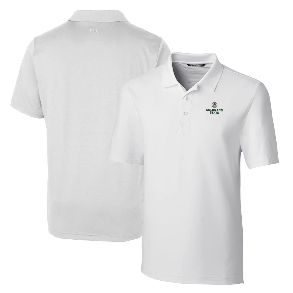 Men's Cutter & Buck White Colorado State Rams Big & Tall Forge Stretch Polo