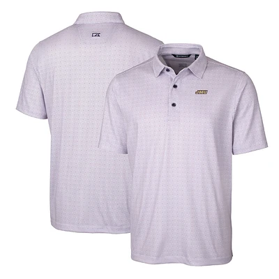 Men's Cutter & Buck James Madison Dukes Big & Tall Pike Double Dot Print Stretch Polo