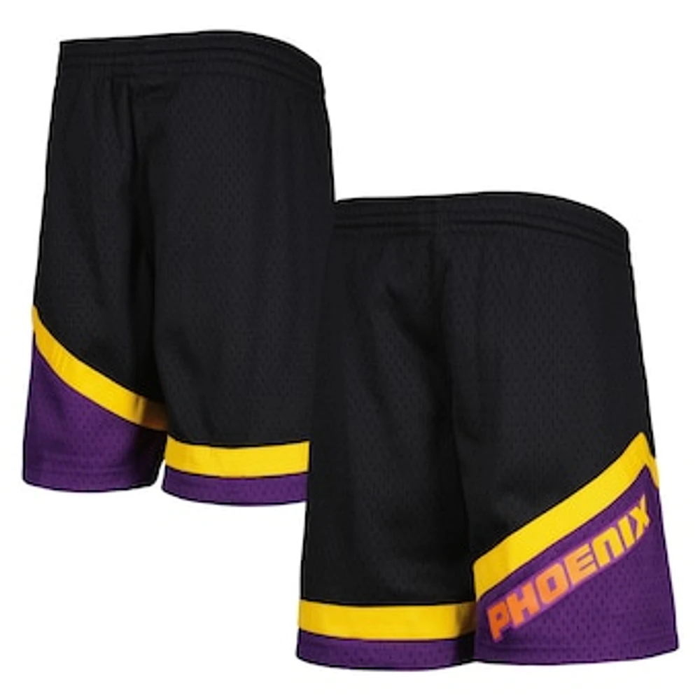 Youth Mitchell & Ness Black Phoenix Suns 2001-02 Hardwood Classics Swingman Shorts