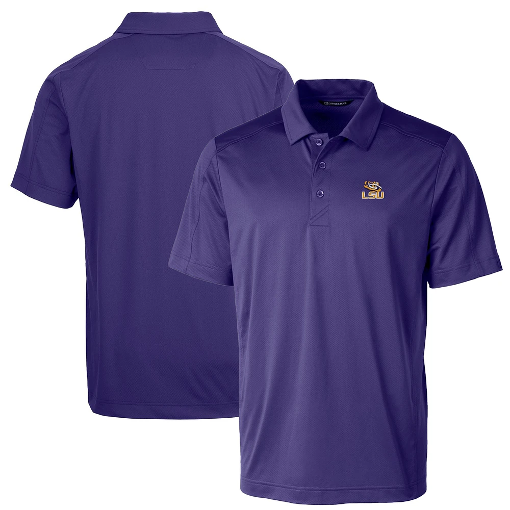 Men's Cutter & Buck Purple LSU Tigers Big Tall Prospect Textured Stretch Polo