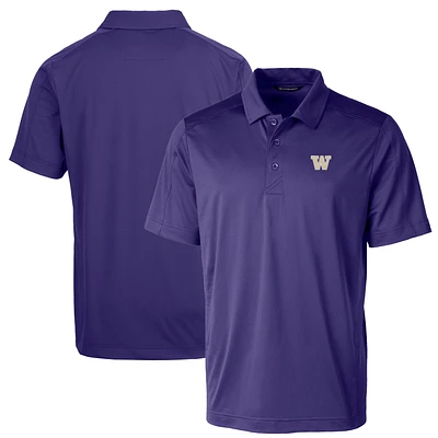 Men's Cutter & Buck Purple Washington Huskies Big Tall Prospect Textured Stretch Polo