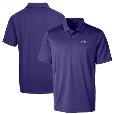 Men's Cutter & Buck Purple TCU Horned Frogs Big Tall Prospect Textured Stretch Polo