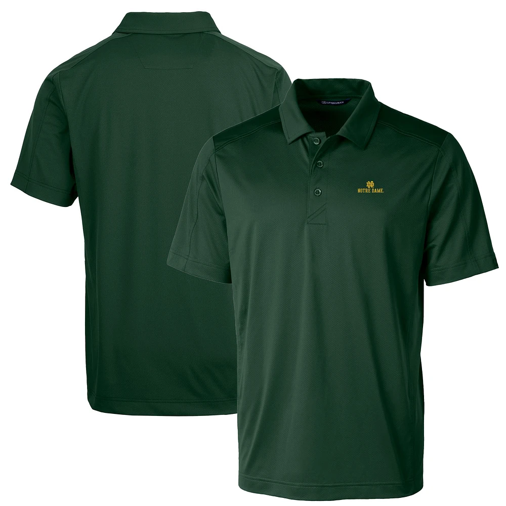 Men's Cutter & Buck Green Notre Dame Fighting Irish Big Tall Prospect Textured Stretch Polo