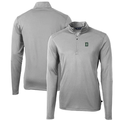 Men's Cutter & Buck Dartmouth Big Green Tall Virtue Eco Pique Recycled Quarter-Zip Pullover Top