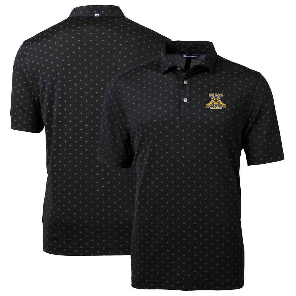 Men's Cutter & Buck North Carolina A&T Aggies Big Tall Virtue Eco Pique Tile Print Recycled Polo