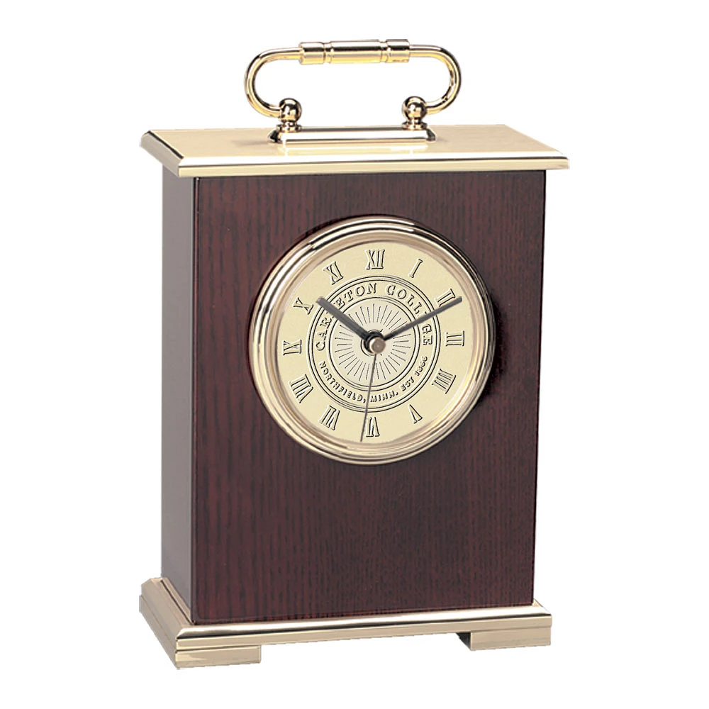 Gold Carleton Knights Carriage Clock