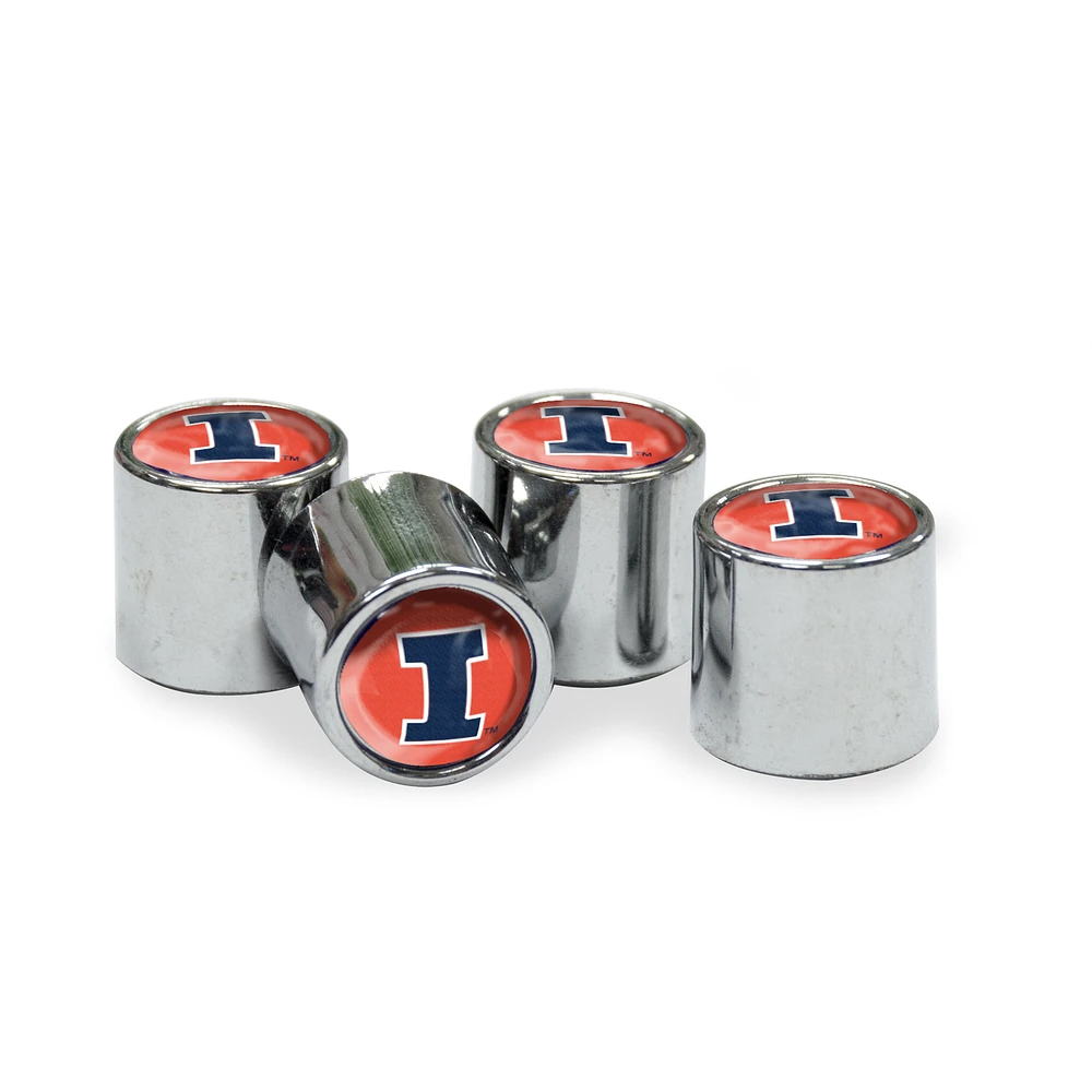 WinCraft Illinois Fighting Illini Mini Team Logo Valve Stem Covers