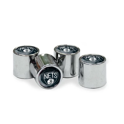WinCraft Brooklyn Nets Mini Team Logo Valve Stem Covers