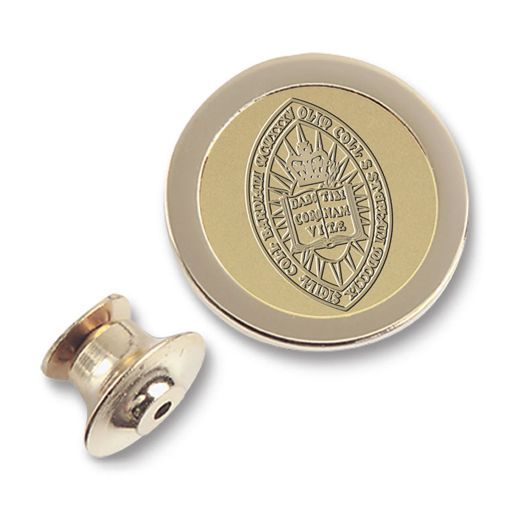 Gold Bard College Raptors Logo Lapel Pin