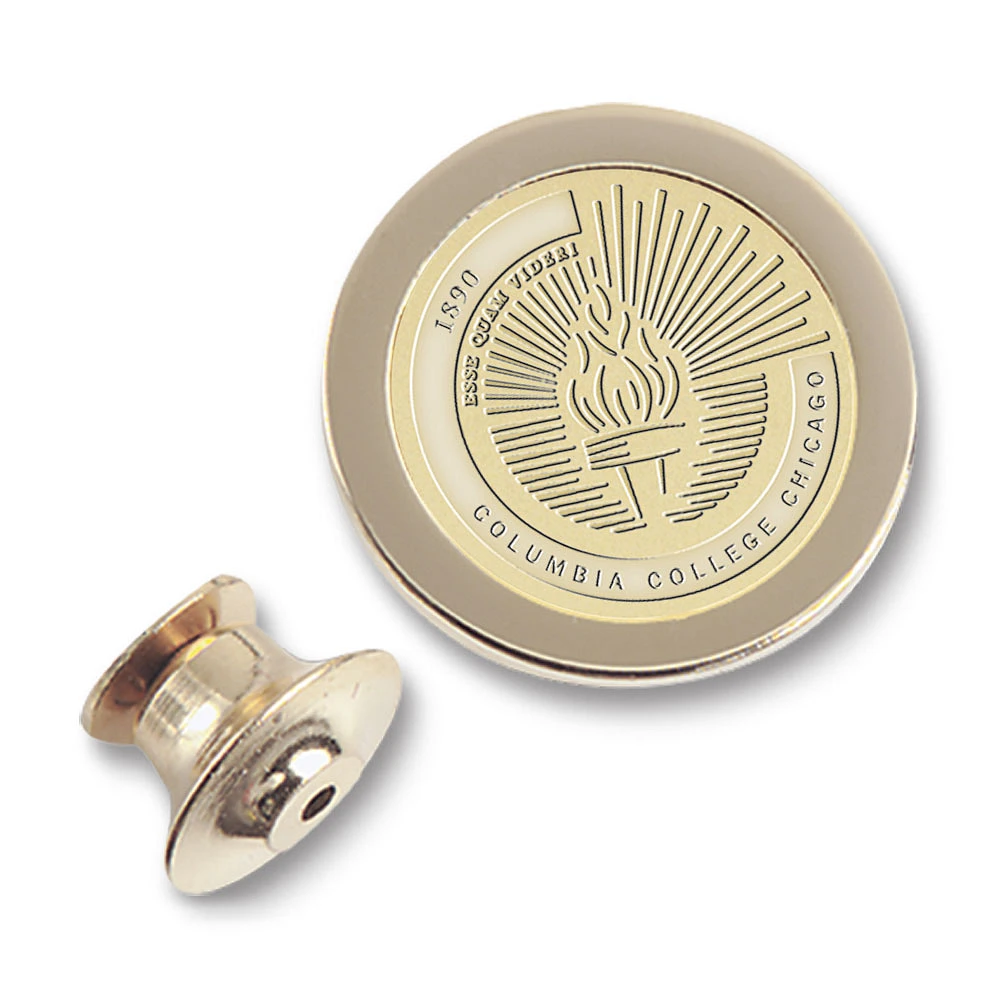 Gold Columbia Renegades Logo Lapel Pin