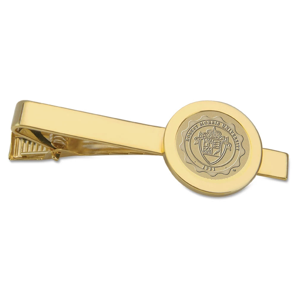 Gold Robert Morris Colonials Logo Tie Bar