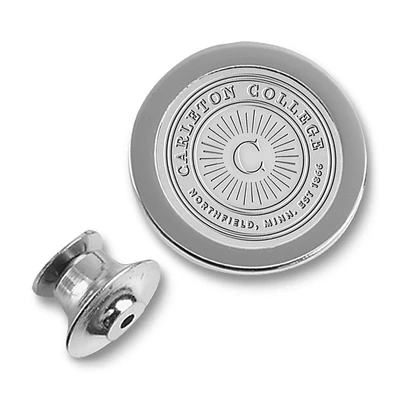 Silver Carleton Knights Lapel Pin