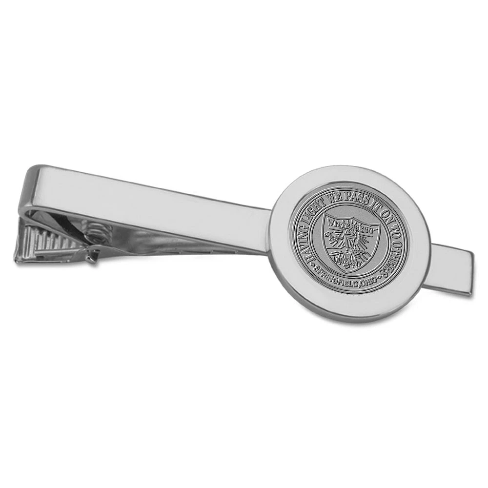 Silver Wittenberg University Tigers Logo Tie Bar