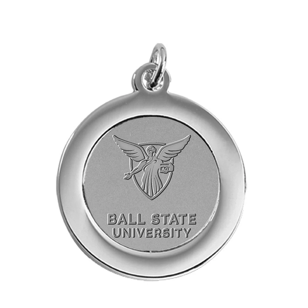 Silver Ball State Cardinals Team Pendant