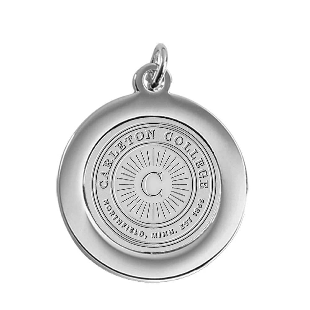 Silver Carleton Knights Team Pendant