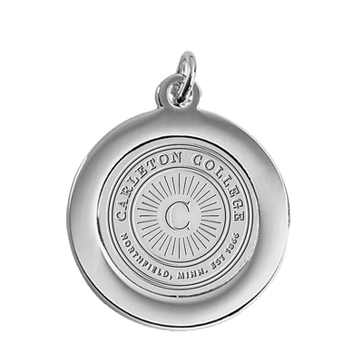 Silver Carleton Knights Team Pendant