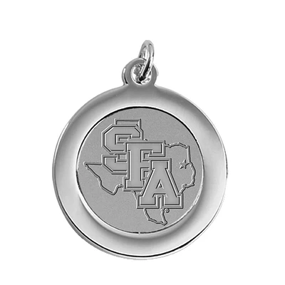 Silver Stephen F Austin Lumberjacks Team Pendant