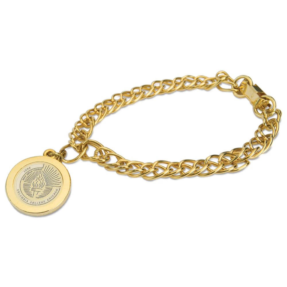 Gold Columbia Renegades Charm Bracelet