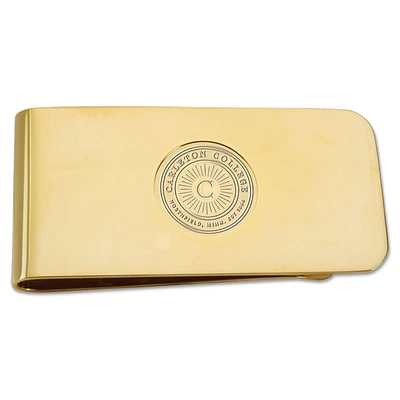 Gold Carleton Knights Money Clip