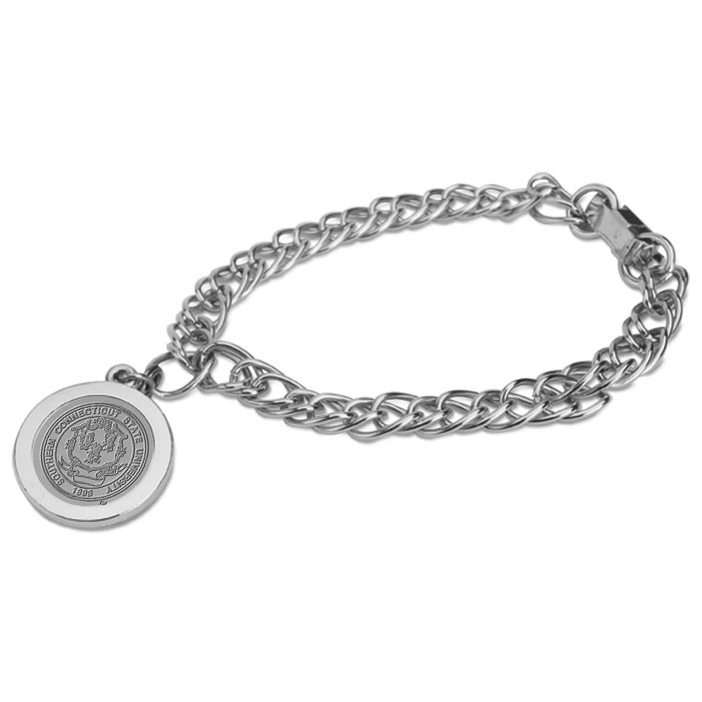Silver Southern Connecticut Owls Team Charm Bracelet