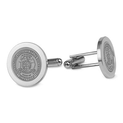 Silver Northwest Missouri State Bearcats Cufflinks