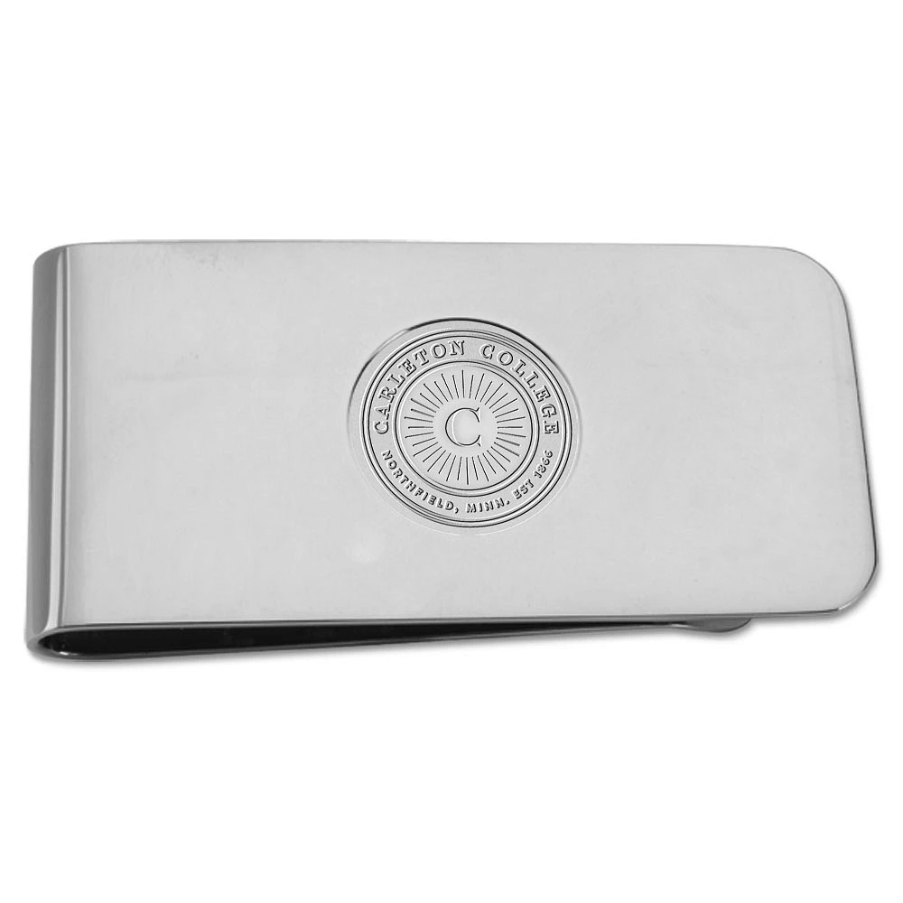 Silver Carleton Knights Money Clip