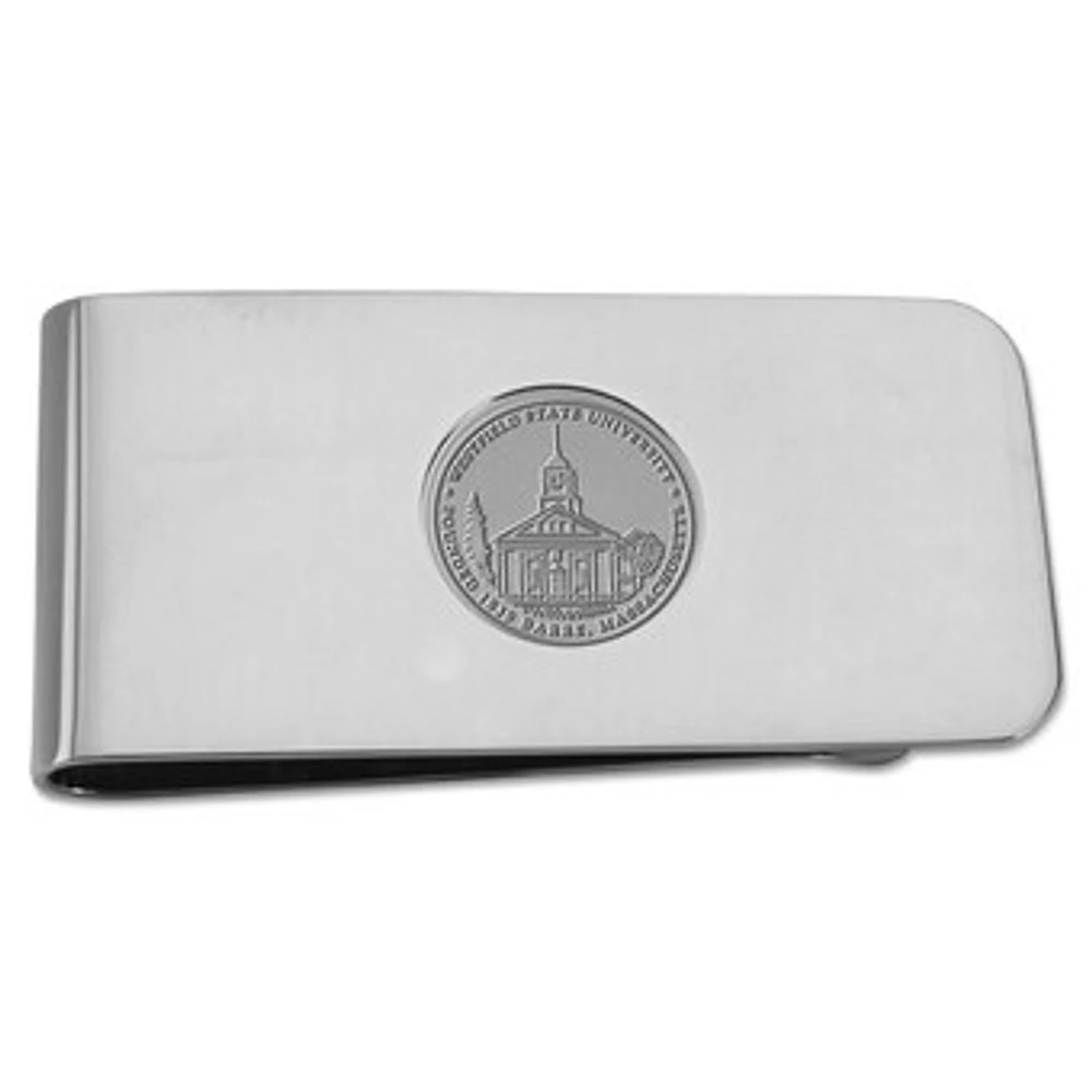 Silver Westfield State Owls Money Clip