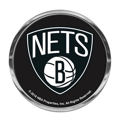 WinCraft Brooklyn Nets Chrome Domed Auto Emblem