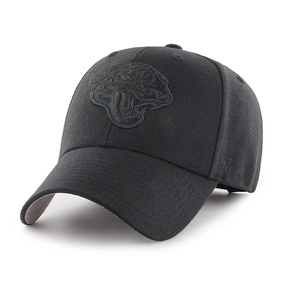 Men's '47 Black Jacksonville Jaguars Tonal MVP Adjustable Hat